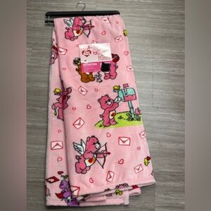 Care Bears Pink and Red Throw Blanket